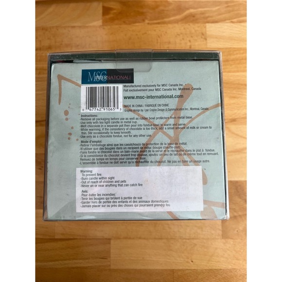 Mini Ceramic Chocolate Fondue Set - Picture 4 of 6